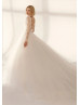 Boat Neck Ivory Lace Tulle V Back Gorgeous Wedding Dress Boat Neck Ivory Lace Tulle V Back Gorgeous Wedding Dress
